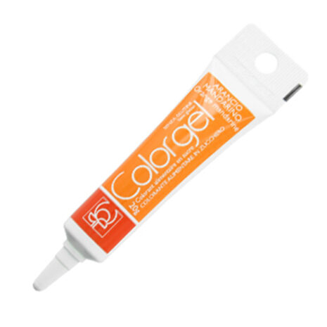 Colorante Alimentare in Gel Modecor -20 gr senza glutine -Arancio Mandarino