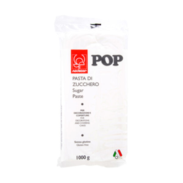 Pasta di Zucchero 1kg Pop -Bianca-Modecor