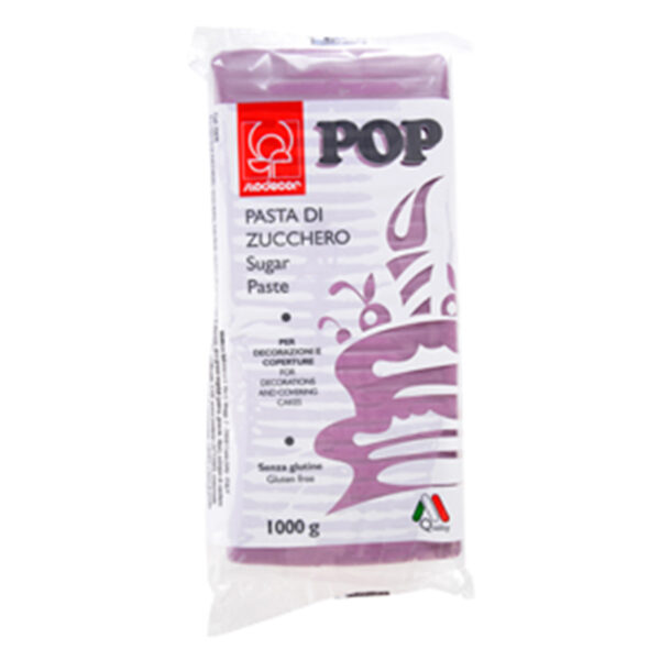 Pasta di Zucchero 1kg Pop -Lilla-Modecor