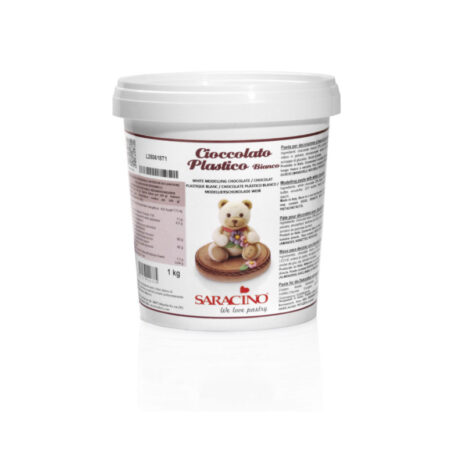 Saracino-Cioccolato Plastico Bianco-1kg