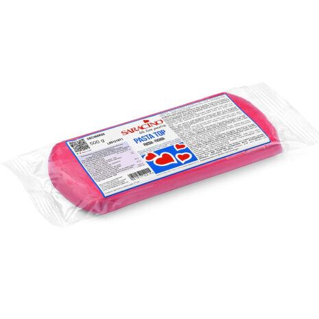 Saracino Pasta Di Zucchero Top -Fucsia- Per Copertura Da 500 g