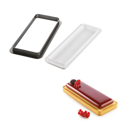 Silikomart Kit Tarte Ring Rectangular 265x105 mm