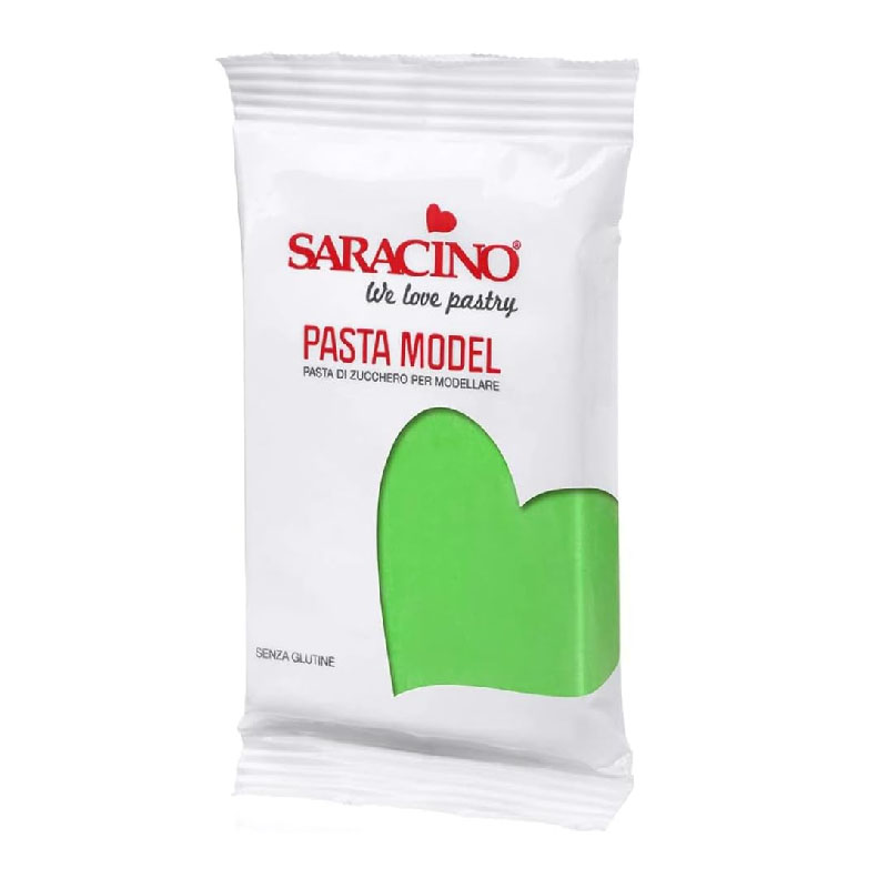 Saracino- Pasta di zucchero Model -VERDE CHIARO -250G