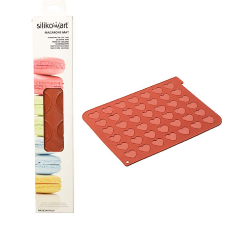 Silikomart Tappetino Heart Macaron Mat-42x38x35mm
