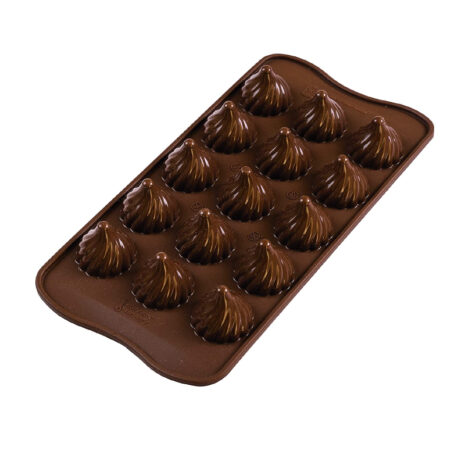 Silikomart Stampo in Silicone per Cioccolatini 3D- Choco Flame