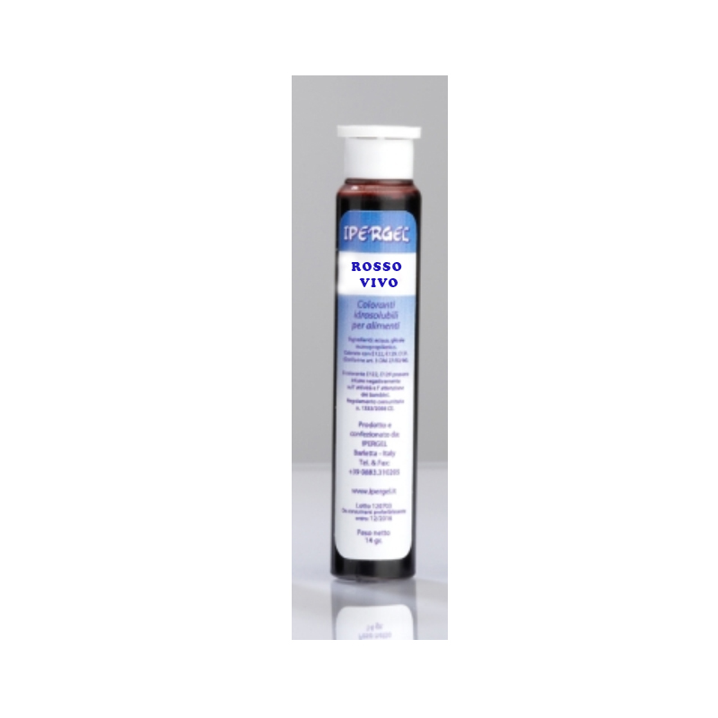 Coloranti liquidi per alimenti Ipergel-ROSSO VIVO-12gr
