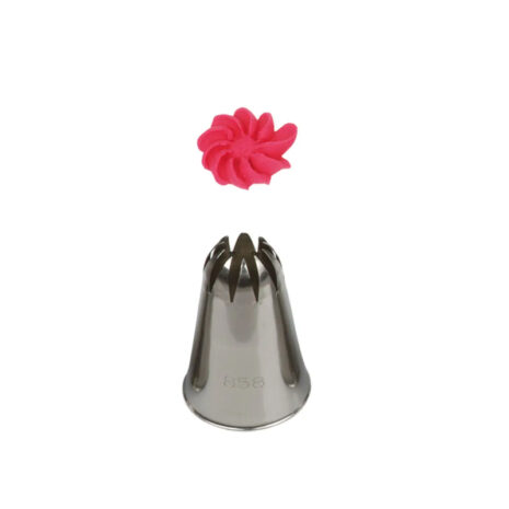 Cornetto Blisterato per Fiori n.858/1G, Acciaio Inox Decora