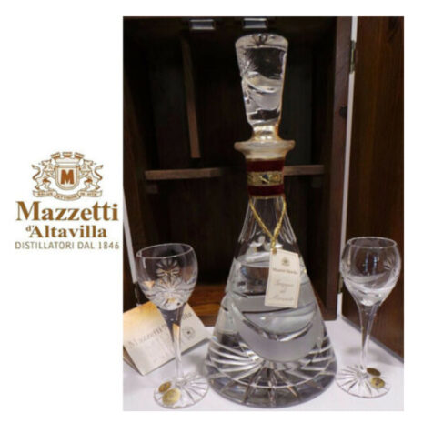 Grappa Di Moscato Mazzetti D'Altavilla Cl.100 43% Vol. Bottiglia In Cristallo