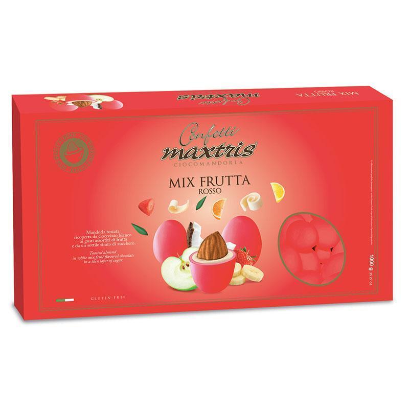 Maxtris -Confetti Ciocomandorla Mix Frutta- Rossi-1kg