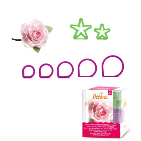 Decora - Kit 7 Tagliapasta ,Tagliabiscotti Tondi per Rose