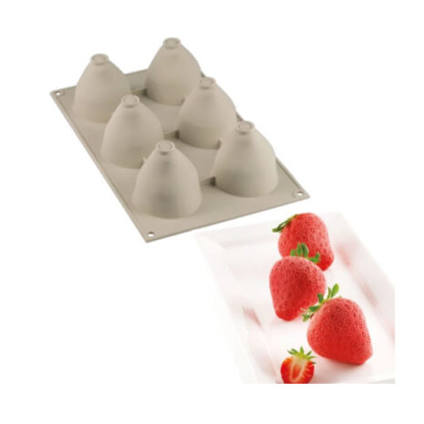 Silikomart -Stampo In Silicone  Fragole E Panna-6 Forme