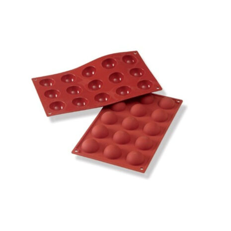 Silikomart-  Stampo in Silicone 15 Semisfere Dimensione: Ø 40 h 20 mm