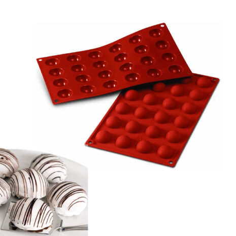 Silikomart Stampo In Silicone Sf009Semi-Sfere-24 xØ34 x h16 mm