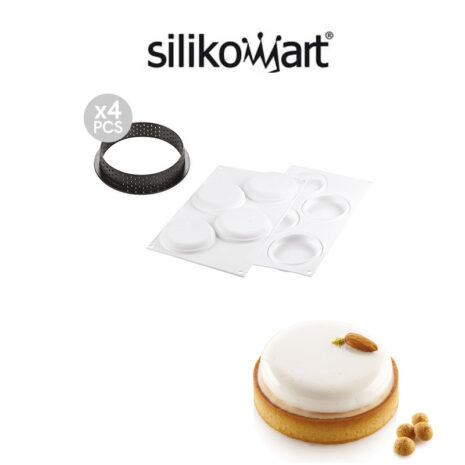 Silikomart Kit Tarte Ring Round Ø100-Kit Crostate Moderne