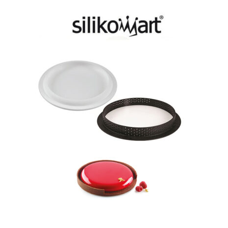 Silikomart Kit Tarte Ring Round Ø190 mm-Kit Crostate Moderne