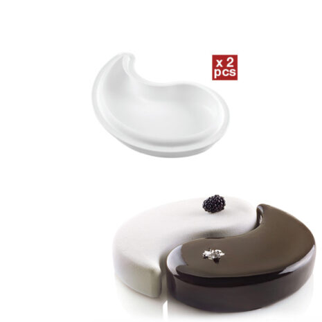 Silikomart-2 Stampi in Silicone-Yin Yang 2500