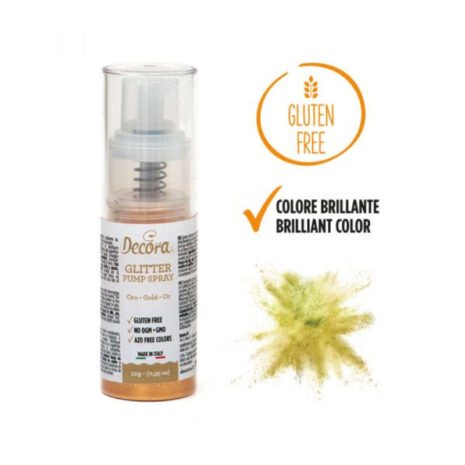 Glitter Pump Spray Colorante- Oro NO-171-10g-Decora