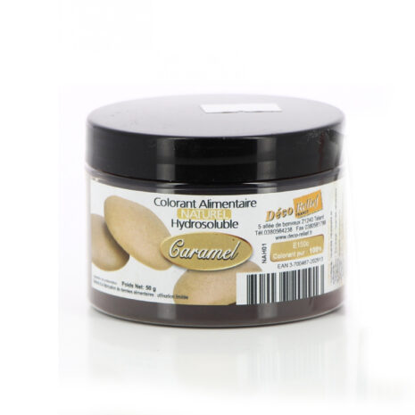 DecoRelief Colorante alimentare Idrosolubile in polvere Naturale Colore Caramello 50g