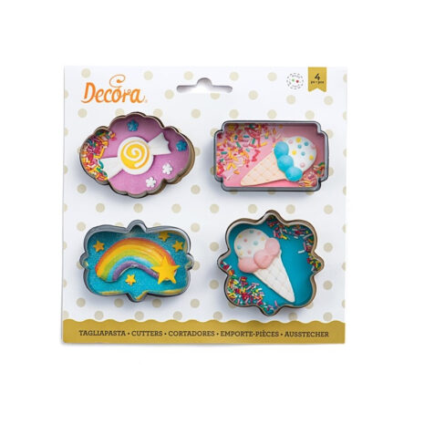 Decora -Set 4  Tagliapasta / Tagliabiscotti Mini Cornici