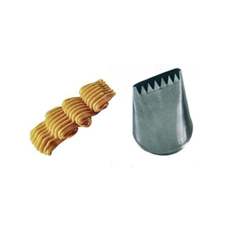 Silikomart  Bd301 - Puntali in acciaio inossidabile con nastro a stella per sacchi di tubazioni 20x3mm