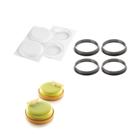 Silikomart Kit Tarte Ring Round Ø120-Kit Crostate Moderne