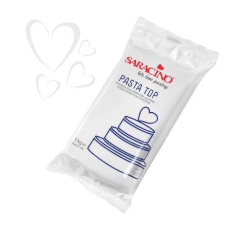 Saracino Pasta Di Zucchero Top -Bianca- Per Copertura Da 1kg