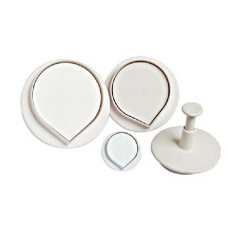 Graziano-Set Tagliapasta  / Tagliabiscotti  a Espulsione Sagomato a Goccia 4pz