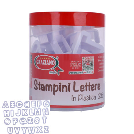 Graziano-Stampini per Lettere-Taglia biscotti -26pezzi