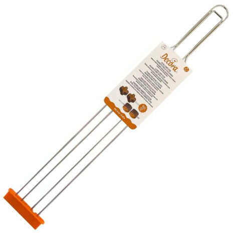 Decora 0064017 SPILLONE INOX 4 PUNTE 52 CM PER PANETTONE E COLOMBA