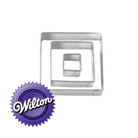 Wilton Set 3 Tagliapasta Fondant Cutter Quadrato