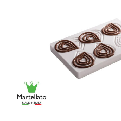 Martellato -Stampo in Policarbonato per Cioccolato Decorazioni Goccia