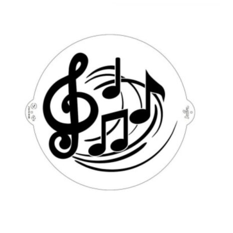 Decora - Stencil Rotondo per Torte Spartito  25 Cm