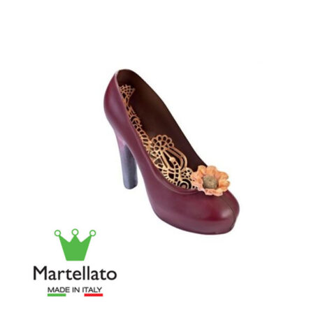 Martellato -Stampo in Policarbonato Trasparente per Cioccolato -Scarpa Da Donna 3D- 220 x 75 x 170 mm