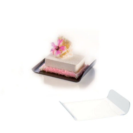 Martellato -Piattino Dessert Trasparente Quadrato 10 pz