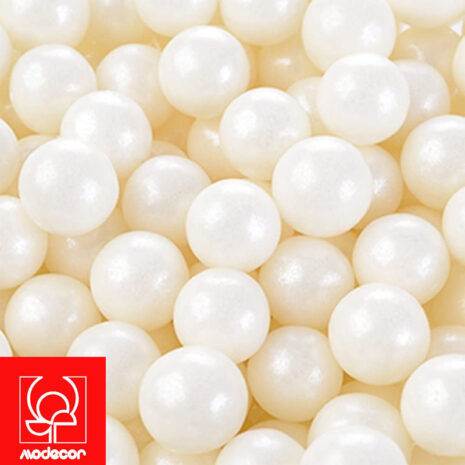 Modecor Perle Di Zucchero Perlescenti Bianche Ø 0,9 cm 90g