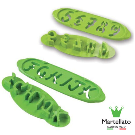 Super Offerta Set 7 Tagliapasta Lettere e Numeri Grandi Martellato 4cm