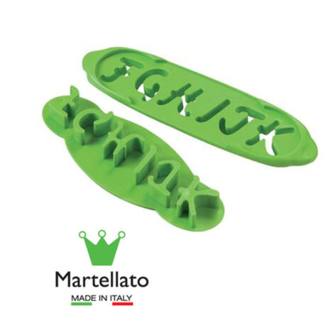 Martellato -Set di 5 Tagliapasta Lettere dell'Alfabeto Maiuscolo-4cm