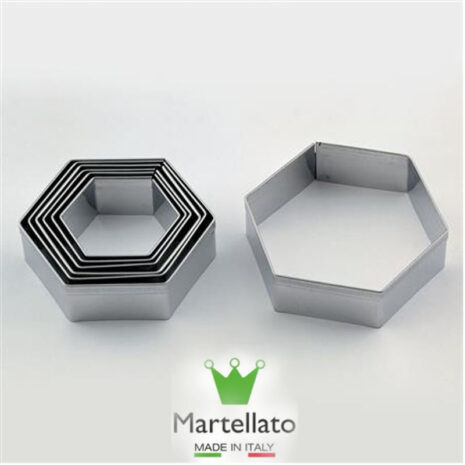 Martellato Set 7 Tagliapasta Esagonale