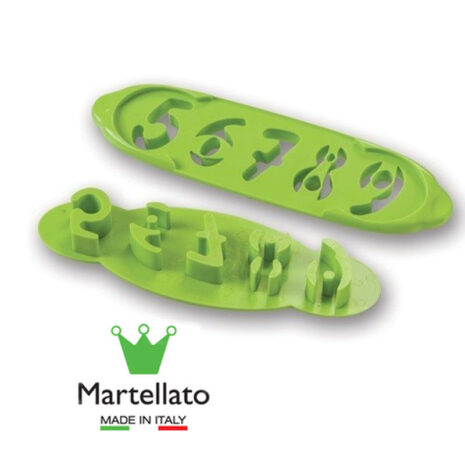 Martellato -Set di 2 Tagliapasta a Forma di Numeri 4.5cm