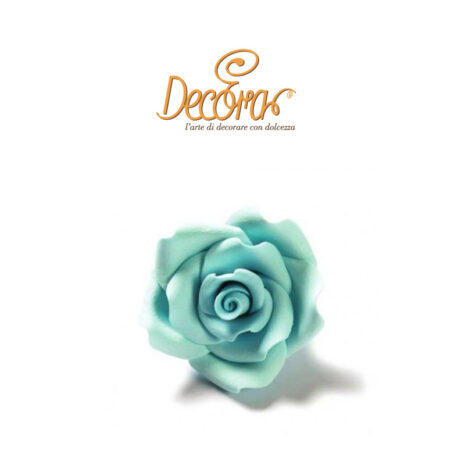 Rosa Celeste in Zucchero Decora 1pz ø 5cm