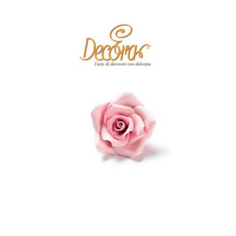 Rosa Color Rosa in Zucchero Media 1pz ø 3,5 cm