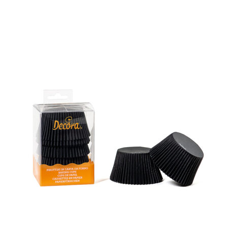 Decora -Pirottini muffin Neri 60 PZ  55 x 45 h mm