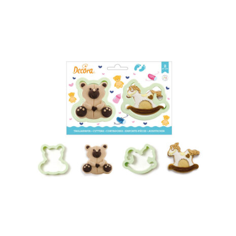 Decora Kit 2 tagliapasta Orsetto e Cavalluccio