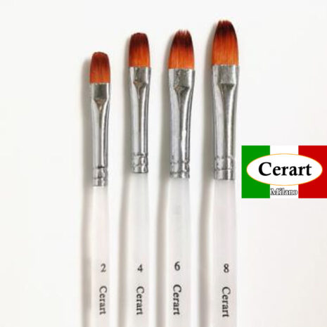 Cerart-Pennelli Lingua di Gatto Set Completo N. 2-4-6-8