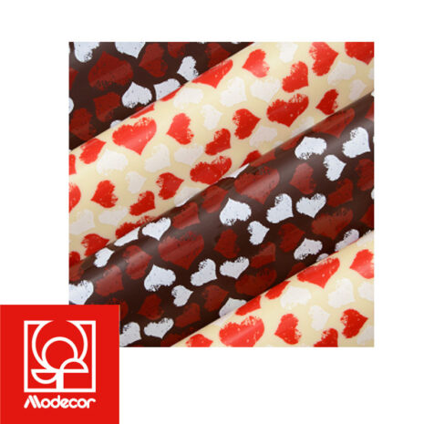Modecor Trasferelli 30x40 Fantasia a Cuori Ideale per Cioccolato