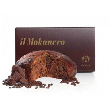Bonci Bria Mokanero 850g - Panettone Artigianale al Caffè e Cioccolato Fondente