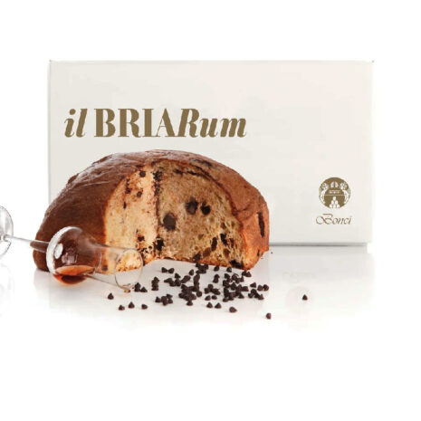 Bonci Bria Rum 850g - Panettone Artigianale al Cioccolato Fondente e Rum