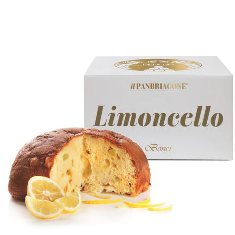 Bonci Bria Limoncello 850g - Panettone Artigianale al Profumo di Limoncello