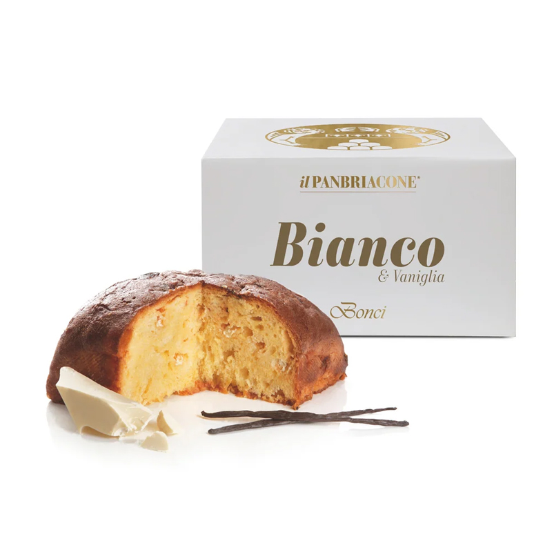 Bonci Bria Bianco 850g - Panettone Artigianale al Cioccolato Bianco - immagine 3