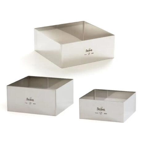 Decora Sagome Inox Quadrate12x12xh6cm